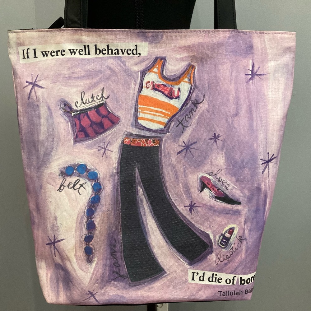 Gently Used Zippered Tote Bag